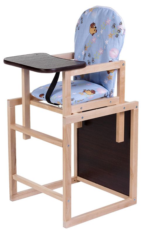 Стільчик-трансформер Babyroom Карапуз-100 eko МДФ стільниця блакитний (винний пух)