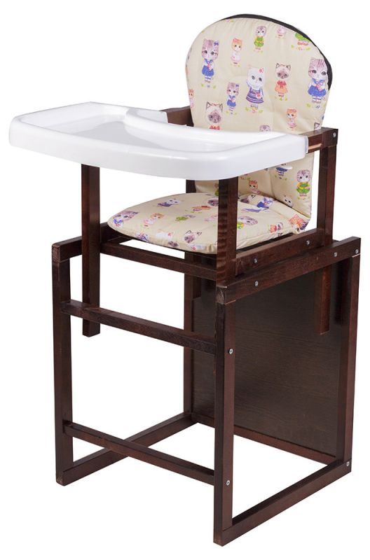 Стульчик- трансформер Babyroom Пони-220 тонированный пластиковая столешница  бежевый (кошечки) Стульчик- трансформер Babyroom Пони-220 тонированный пластиковая столешница  бежевый (кошечки)