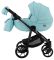 Коляска 2 в 1 Adamex Hybryd Plus кожа 100% BR335 голубой