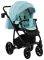 Коляска 2 в 1 Adamex Hybryd Plus кожа 100% BR335 голубой