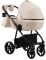 Коляска 2 в 1 Adamex Hybryd Plus BR244 светло-бежевый - бежевая кожа (выдавленная точка)