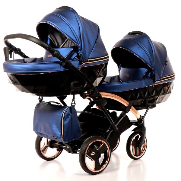 Коляска для двійні Junama Fluo line Duo Slim 01 Коляска для двійні Junama Fluo line Duo Slim 01