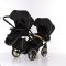 Коляска для двойни Junama Mirror Satin Duo Slim 02