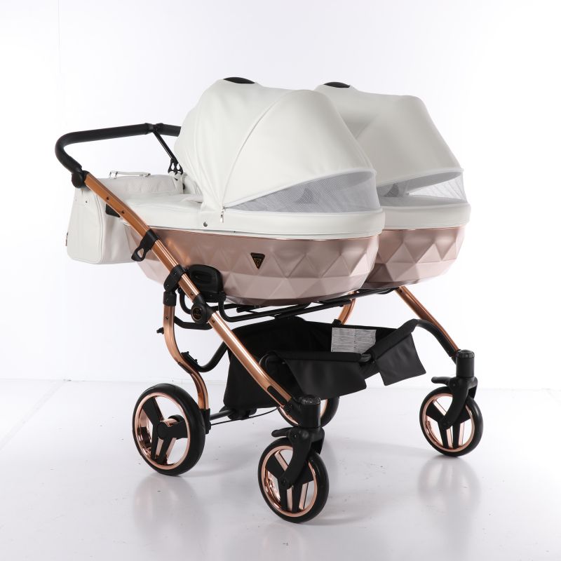 Коляска для двійні Junama Mirror Satin Duo 05