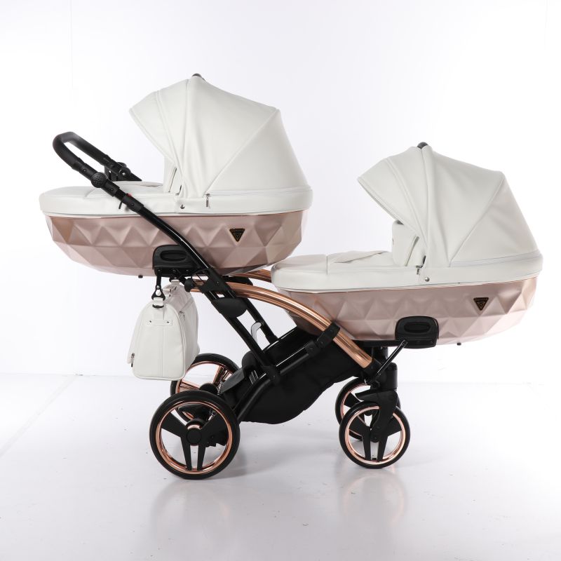 Коляска для двійні Junama Mirror Satin Duo Slim 05