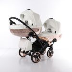 Коляска для двійні Junama Mirror Satin Duo Slim 05