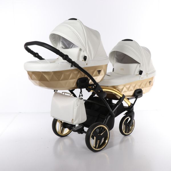 Коляска для двійні Junama Mirror Satin Duo Slim 06 Коляска для двійні Junama Mirror Satin Duo Slim 06