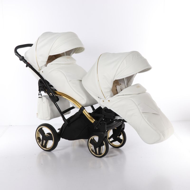 Коляска для двійні Junama Mirror Satin Duo Slim 06