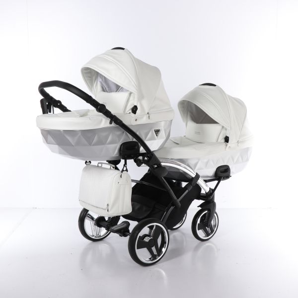 Коляска для двійні Junama Mirror Satin Duo Slim 04 Коляска для двійні Junama Mirror Satin Duo Slim 04
