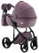 Коляска 2 в 1 Adamex Lucianо CR224 сиреневый лен - сиреневая кожа (выдавленная точка)
