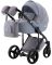 Коляска 2 в 1 Adamex Lucianо CR227 сірий льон - сіра шкіра (видавлена крапка)