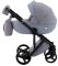 Коляска 2 в 1 Adamex Lucianо CR227 сірий льон - сіра шкіра (видавлена крапка)