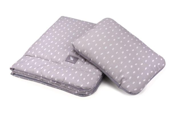 Плед с подушкой Cottonmoose Cotton Velvet 408/133/117 rain gray cotton velvet gray (серый (капли) с серым (бархат)) Плед с подушкой Cottonmoose Cotton Velvet 408/133/117 rain gray cotton velvet gray (серый (капли) с серым (бархат))