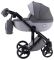 Коляска 2 в 1 Adamex Luciano кожа 100% Y202 графит - серый