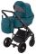 Коляска 2 в 1 Bair Bonita шкіра 100% B-15 морська хвиля