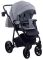 Коляска 2 в 1 Adamex Hybryd Plus BR204 светло-серый - серая кожа (выдавленная точка)