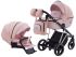 Коляска 2 в 1 Adamex Mimi Polar (Chrome) CR448 персиковий - рожева (пудра) шкіра (видавлена точка)