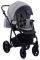 Коляска 2 в 1 Adamex Hybryd Plus BR205 светло-серый - черная кожа (выдавленная точка)