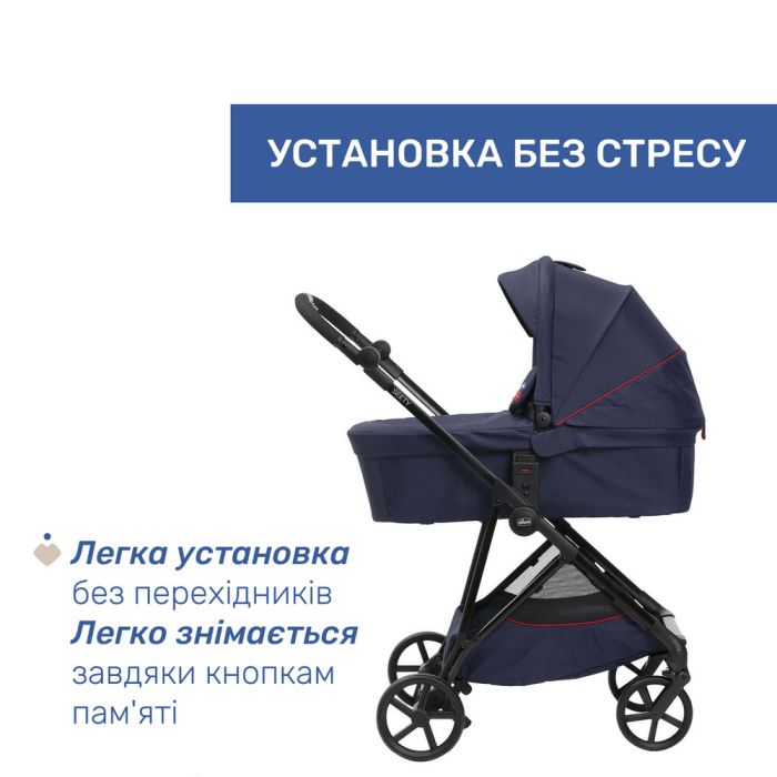 Коляска 2 в 1 Chicco Seety Oxford Blue