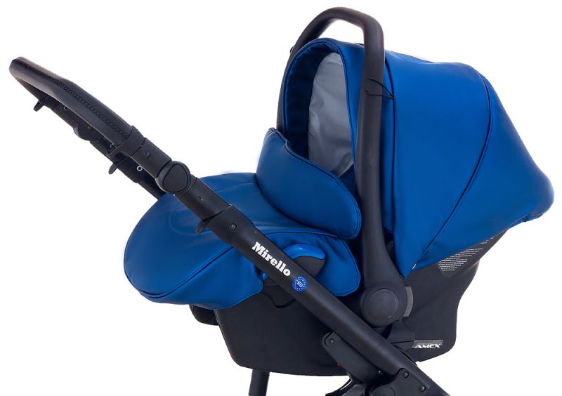 Автокрісло Adamex Kite шкіра 100% Y220 темно-синій перламутр