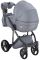 Коляска 2 в 1 Adamex Luciano кожа 100% Q121 серый перламутр