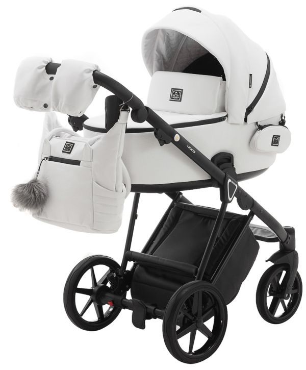 Коляска 2 в 1 Adamex Porto ECO шкіра 100% SA-1 PIK