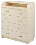Пеленальный комод Babyroom Комод 4 тел.Big 102x80x50  ваниль