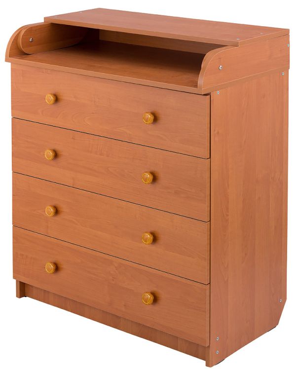 Пеленальный комод Babyroom Комод 4 тел.Big 102x80x50  ольха Пеленальный комод Babyroom Комод 4 тел.Big 102x80x50  ольха