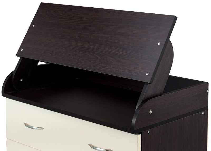 Пеленальный комод Babyroom Комод 4 тел.Big 102x80x50  венге-ваниль