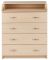 Пеленальний комод Babyroom Комод 4 тел.Big 102x80x50 дуб молочний