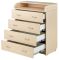 Пеленальний комод Babyroom Комод 4 тел.Big 102x80x50 дуб молочний