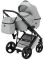 Коляска 2 в 1 Bair Leo кожа 100% GN-45 светло-серый
