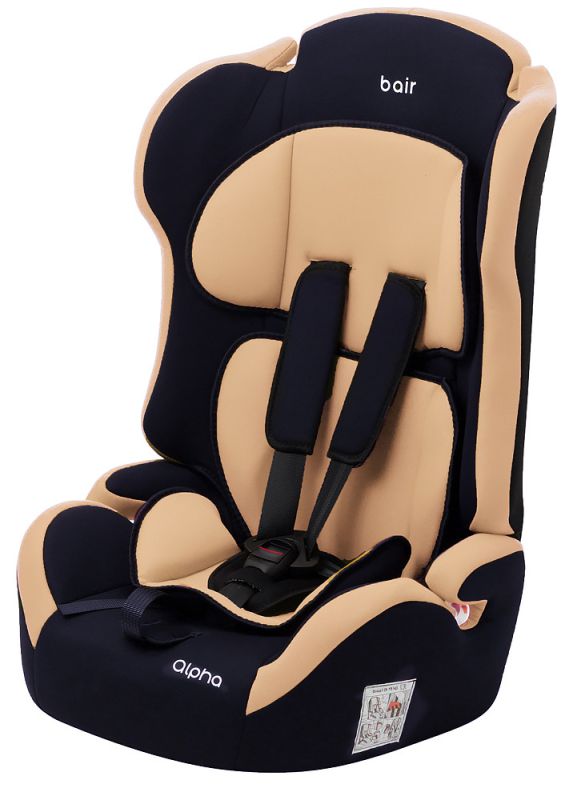 Автокрісло Bair Alpha 1/2/3 (9-36 кг) DA1920 темно-синій - бежевий