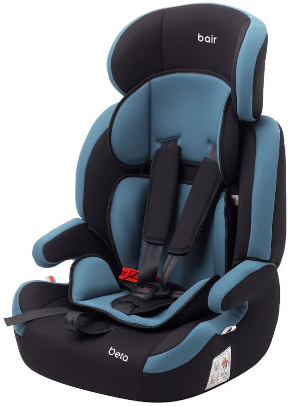 Автокрісло Bair Beta 1/2/3 (9-36 кг) DB1929 чорний - темно-бірюзовий