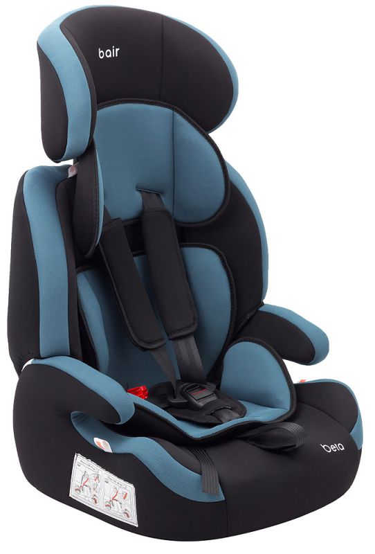 Автокрісло Bair Beta 1/2/3 (9-36 кг) DB1929 чорний - темно-бірюзовий