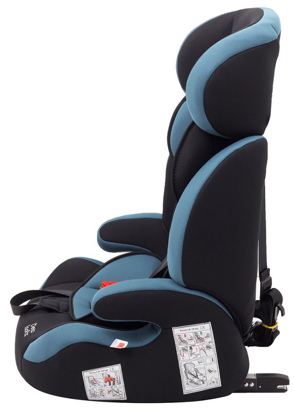 Автокрісло Bair Beta Iso-fix 1/2/3 (9-36 кг) DBI1929 чорний - темно-бірюзовий