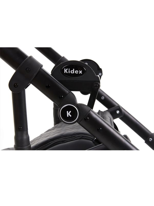 Коляска 2 в 1 Kidex K-Style Graphite Grey Handle Black