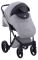 Коляска 2 в 1 Adamex Lucianо CR205 світло-сірий - чорна шкіра (видавлена крапка)