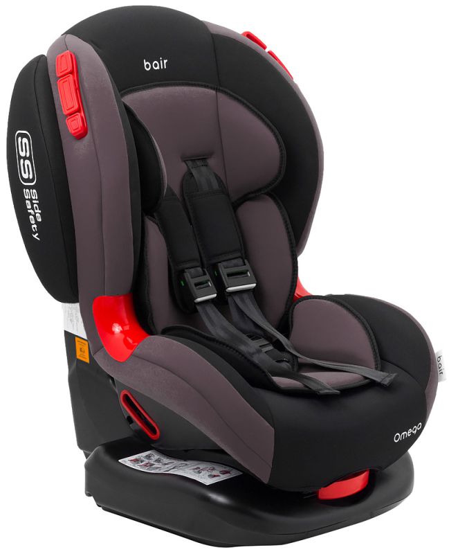 Автокрісло Bair Omega 1/2 (9-25 кг) DO2435 чорний - сірий смоки