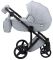 Коляска 2 в 1 Adamex Luciano Y3-A/CZ светло-серый (черная рама)
