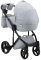 Коляска 2 в 1 Adamex Luciano Y3-A/CZ светло-серый (черная рама)