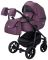 Коляска 2 в 1 Adamex Hybryd Plus кожа 100% Y233CZ фиолетовый (перламутр)