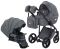Коляска 2 в 1 Adamex Luciano Q2-CZ серый (черная рама)