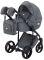 Коляска 2 в 1 Adamex Luciano Q2-CZ серый (черная рама)