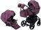 Коляска 2 в 1 Adamex Barcelona кожа 100% Y233 фиолетовый (перламутр)