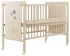 Кровать Babyroom Медвежонок M-01 откидной бок, колеса  бук слоновая кость
