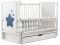 Кровать Babyroom Звездочка Z-03 маятник, ящик, откидной бок  бук белый