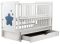 Кровать Babyroom Звездочка Z-03 маятник, ящик, откидной бок  бук белый