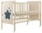 Кровать Babyroom Звездочка Z-01 откидной бок, колеса  бук слоновая кость