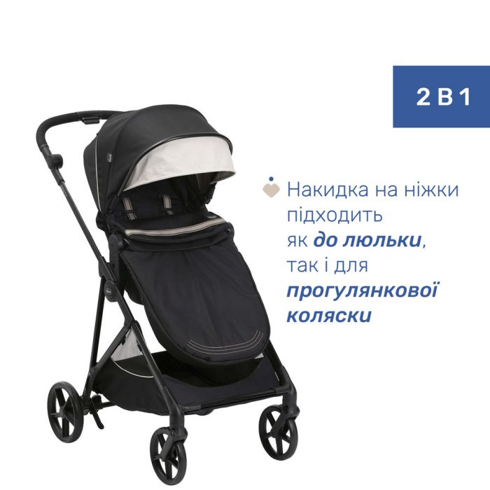 Коляска 2 в 1 Chicco Seety Etna Black